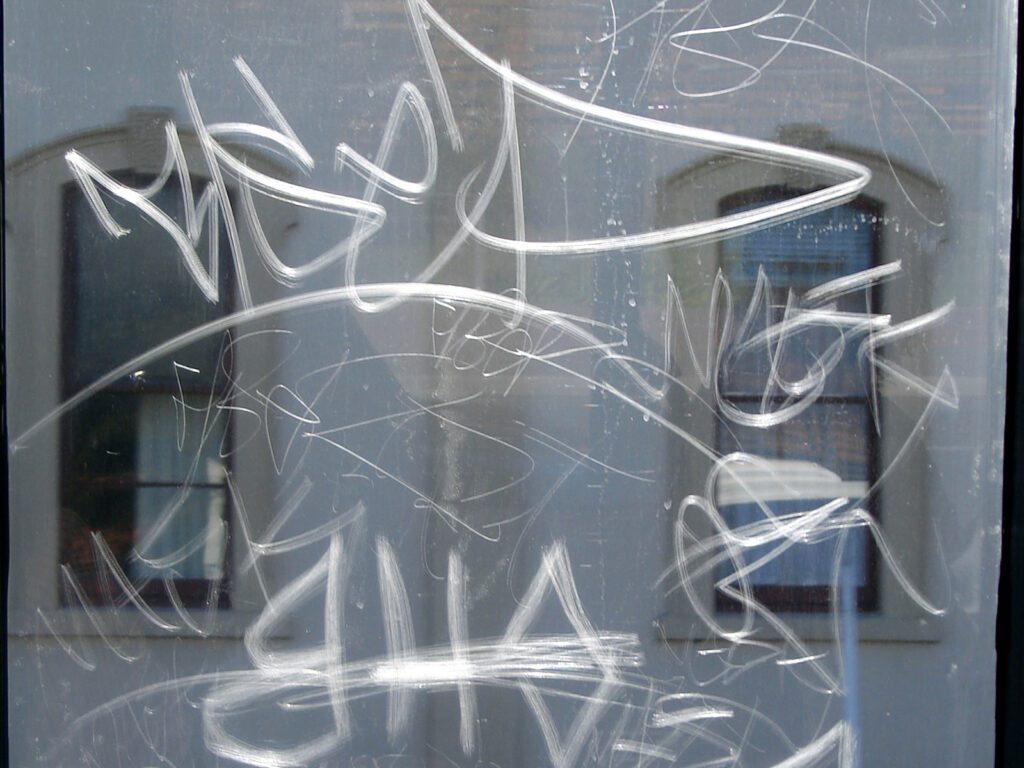 Anti-Graffiti Window film installation