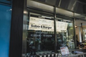 Burger Bar Restaurant Window Film
