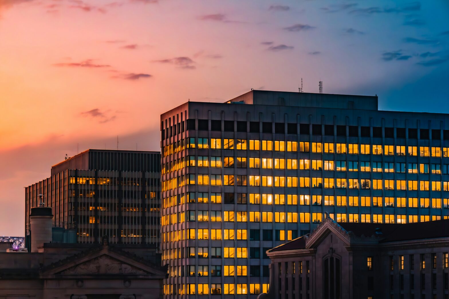 Window Film on Large Commercial Building