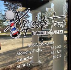 Storefront Window Graphics - Xsquisite Barber